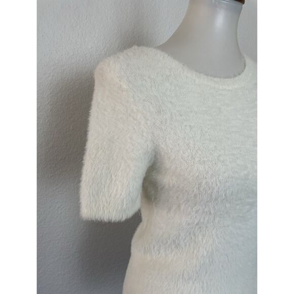 Anthropologie Sweater Pullover Fuzzy Stretch Knit - Picture 4 of 9